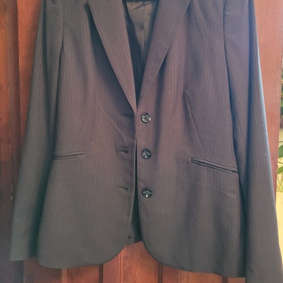 MEXX Women Navy Blazer Pinstripe Navy Size 8 - Picture 5 of 6